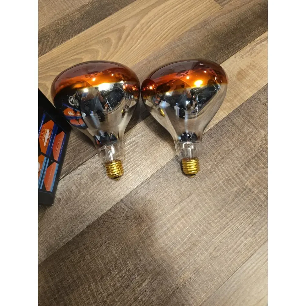 2 Pack INFRA-RED LAMP Bulb 120V 250W 4th GRN MULTI FUNCTION, PETS, FOOD